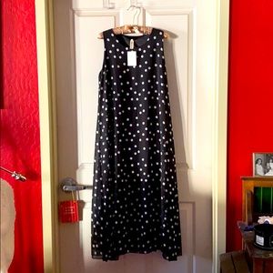 Classy Black & White Polka Dot Dress